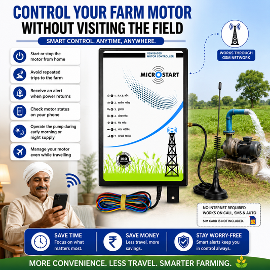 MicroStart GSM Mobile Motor Starter 4G – Remote Pump Control by Call & SMS
